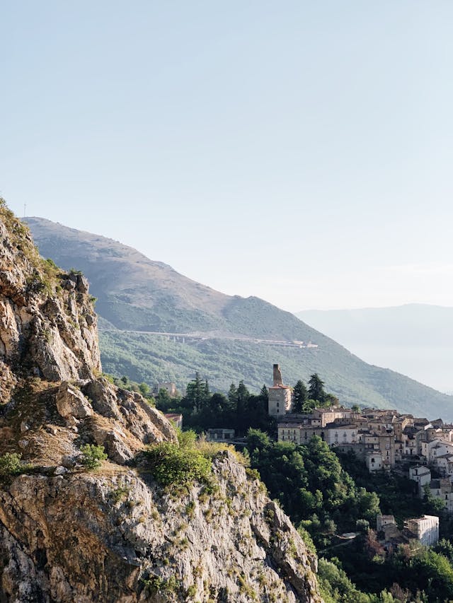 A village nested in the mountains of Abruzzo, Italy for Elopement inspiration
