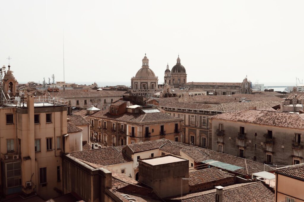 View of Catania from above