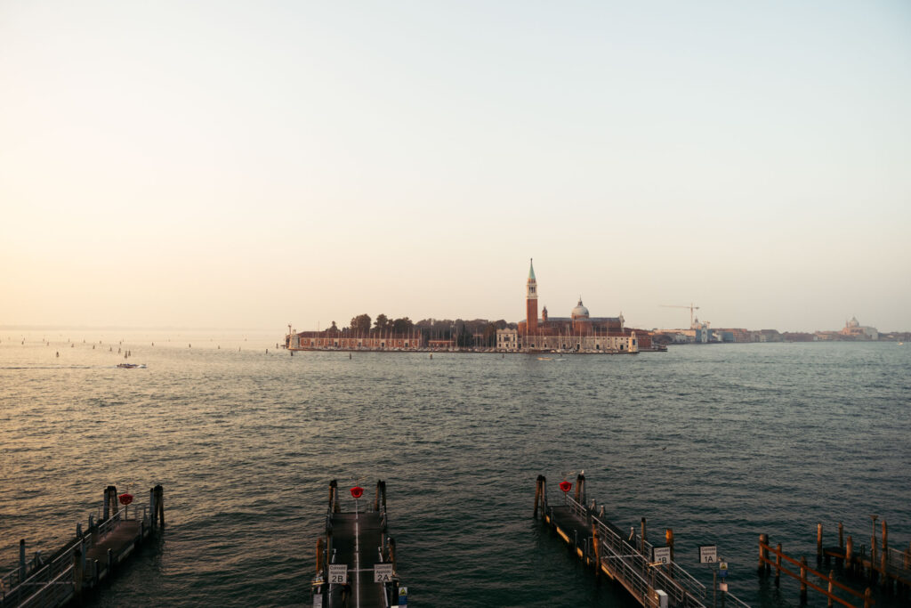 San Giorgio island in Venice at sunrise