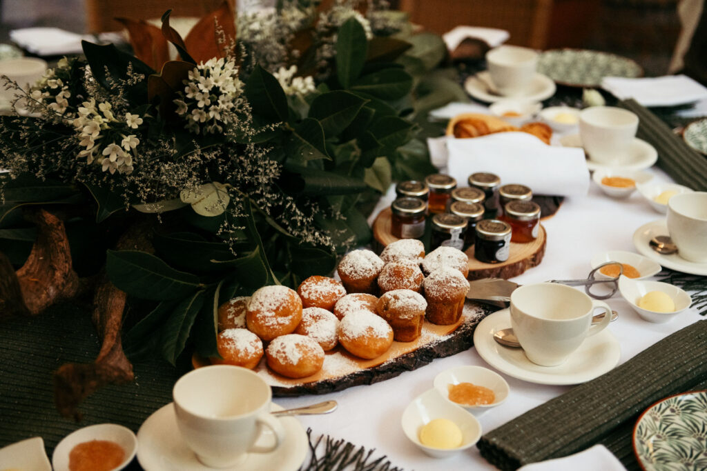 Wedding breakfast at the hotel