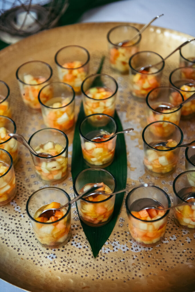 Detail of wedding buffet